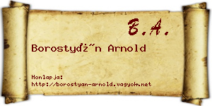 Borostyán Arnold névjegykártya